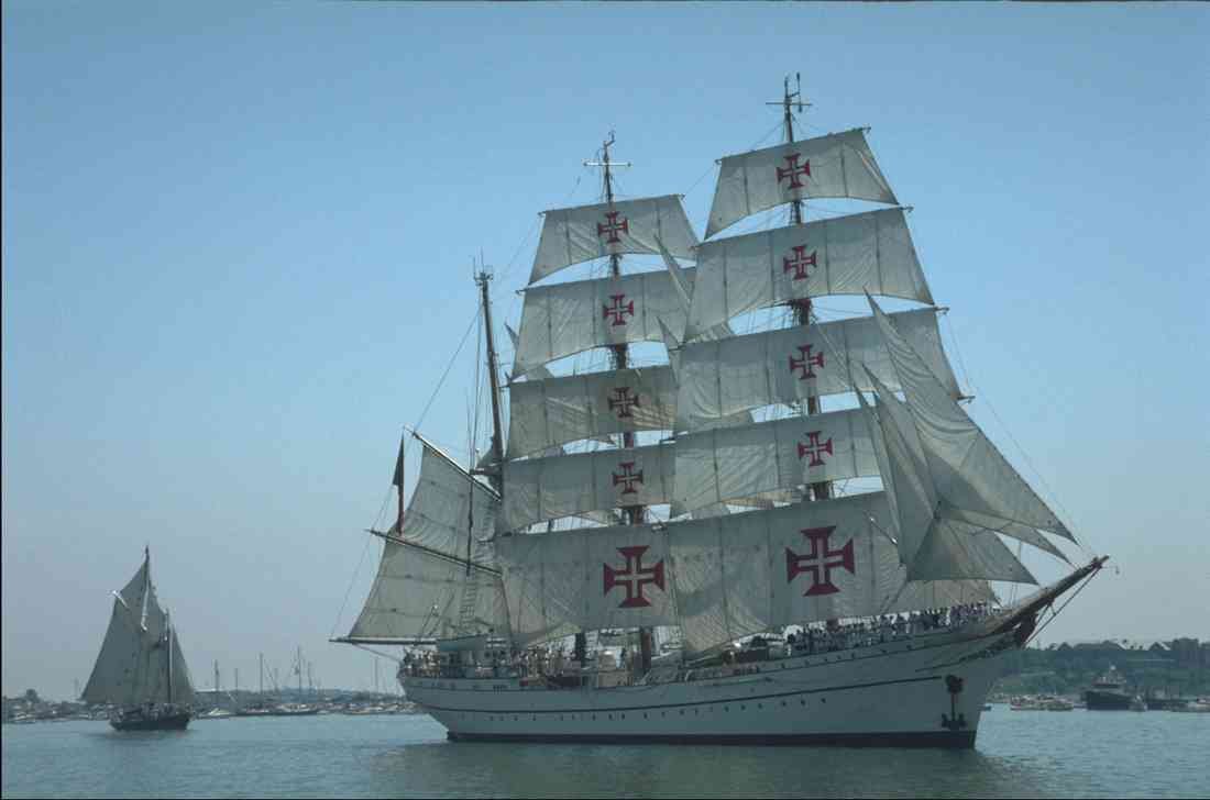 Tall Sail Boats Ship 257024 Sagres Two Three masted Bark Portugal A4 Photo Print