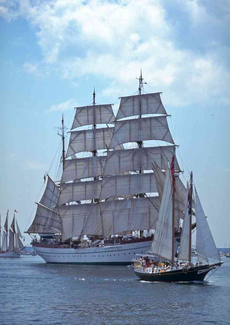 Tall Sail Boats Ship 257027 Gorch Fock II Three masted Bark Germany A4 Photo Print