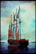 Tall Sail Boats Ship 257065 The Fantome A4 Limited Edition Watercolour Print
