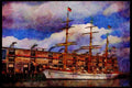 Tall Sail Boats Ship 257091 Gorch Fock II, Three masted Bark, Germany A4 Limited Edition Watercolour Print