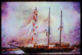 Tall Sail Boats Ship 257096 Concordia, Three masted Ketch, Canada A4 Limited Edition Watercolour Print