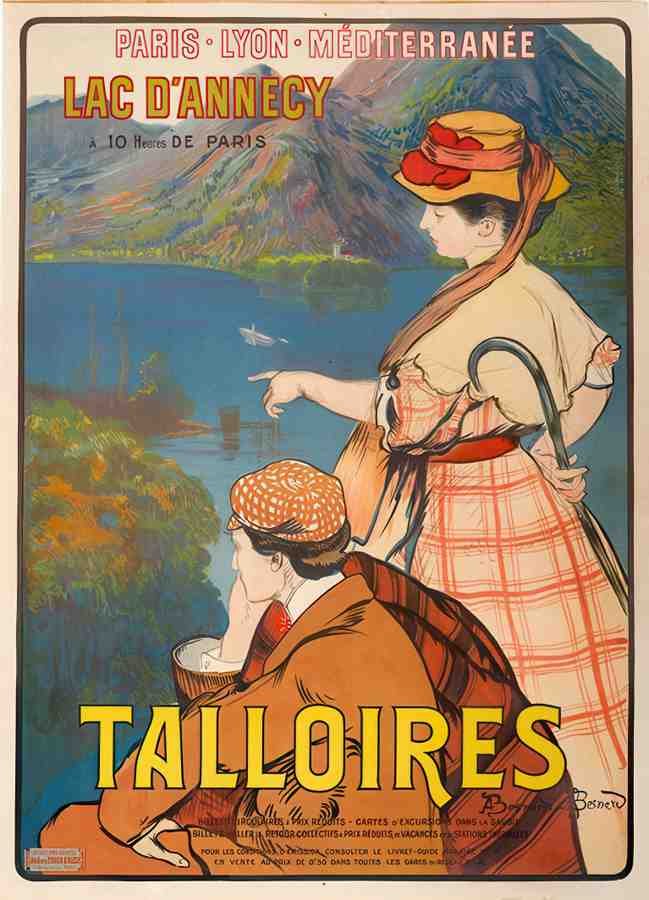 Talloires Vintage Advert A4 Photo Print