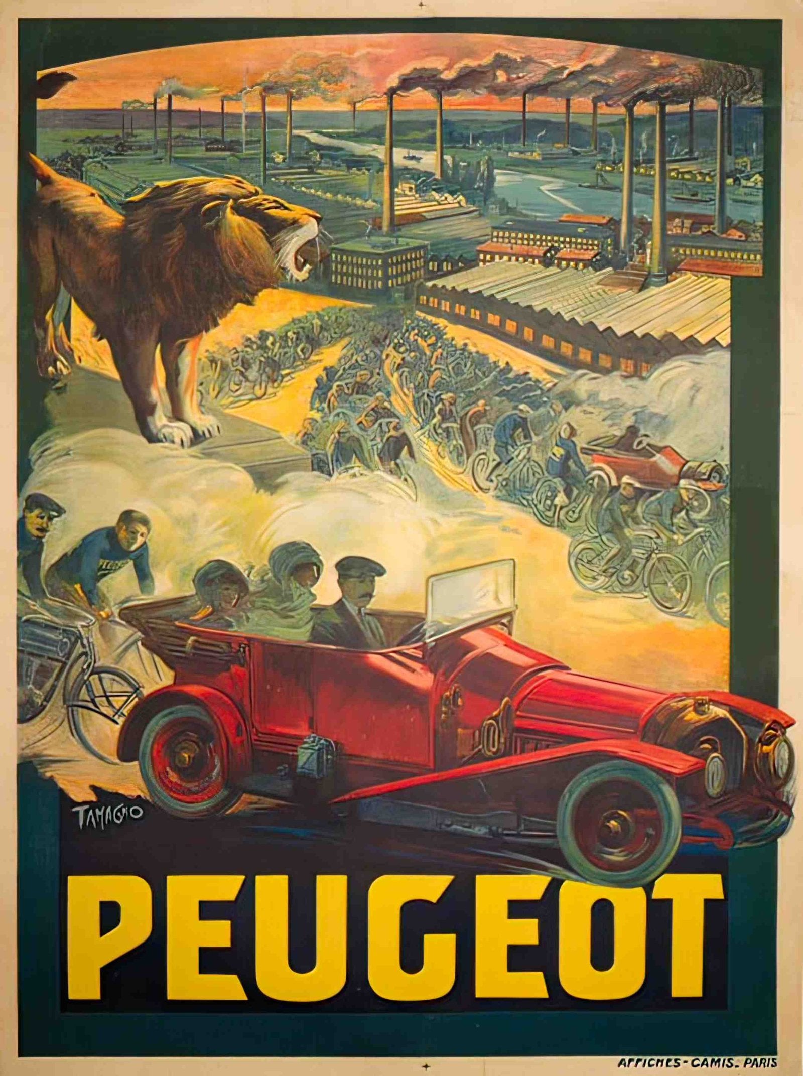 TamagnoPeugeot Advert A4 Photo Print