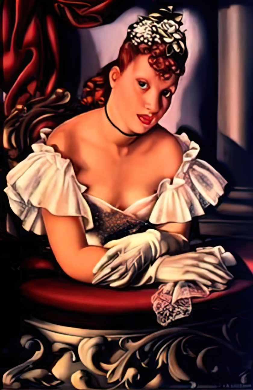Tamara de Lempicka 9cc507565a918dee5906372fbf5c0b58 Art A4 Photo Print