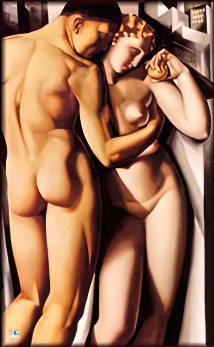 Tamara de Lempicka adam and eve 1932 Art A4 Photo Print
