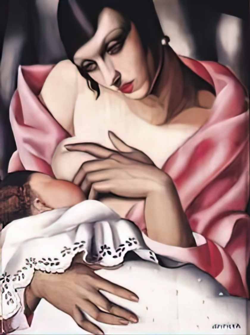 Tamara de Lempicka maternity 1928 Art A4 Photo Print