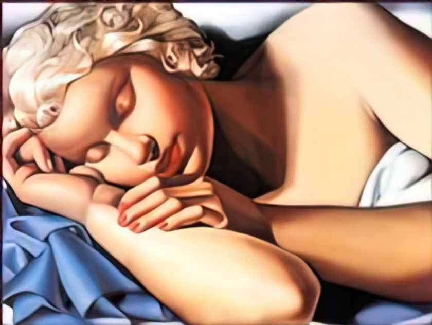 Tamara de Lempicka sleeping woman 1935 Art A4 Photo Print