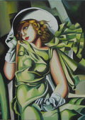 Tamara de Lempicka woman with a green glove 1928 A4 Photo Print