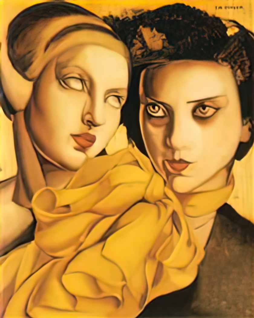 Tamara de Lempicka young ladies 1927 Art A4 Photo Print