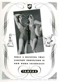 Tamax Protection Women 1940s Vintage Retro Advert Poster