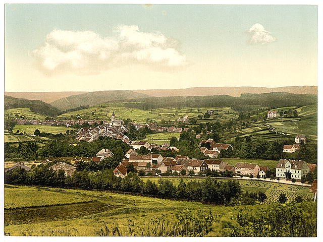 Tambach Thuringia Vintage A4 Photo Print