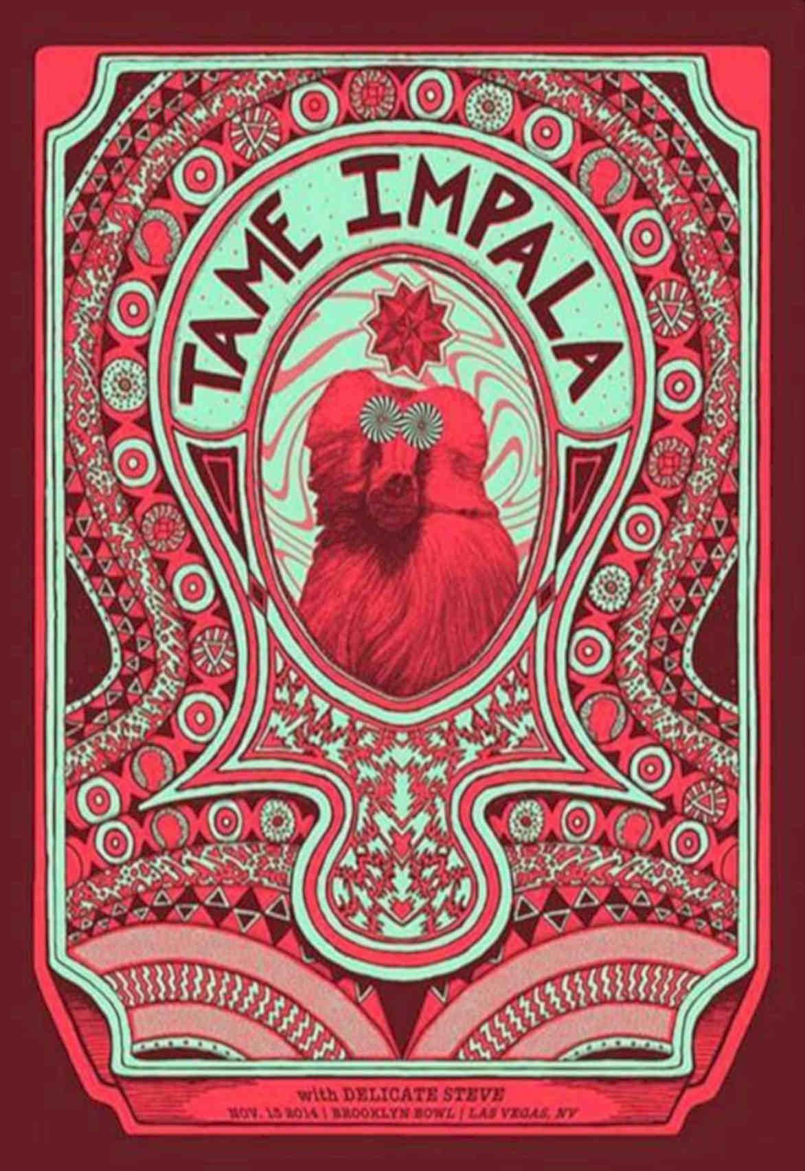 Tame Impala Concert Vintage Retro Advert Poster A4 Photo Print