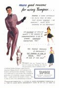 Tampax Advertisement 1950s 1960s Vintage Retro Advert