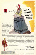 Tampax Beauty Chance 1940s Vintage Retro Advert Poster