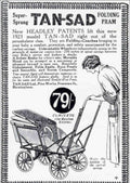 Tan Sad Pram Vintage Retro Advert Poster A4 Photo Print