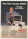 Tandy 2000 Computer 2 Vintage Retro Advert Ads A4 Photo Print
