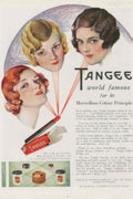 Tangee Cosmetics Vintage 1930s Vintage Retro Advert Poster