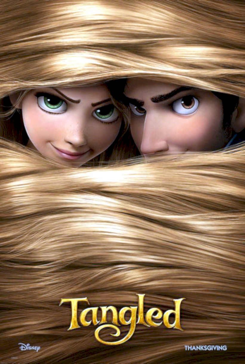 Tangled Vintage Retro Advert Poster A4 Photo Print