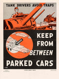 Tank Drivers Traps American World War II Advert Poster