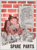Tank Parts Warning American World War II Advert Poster