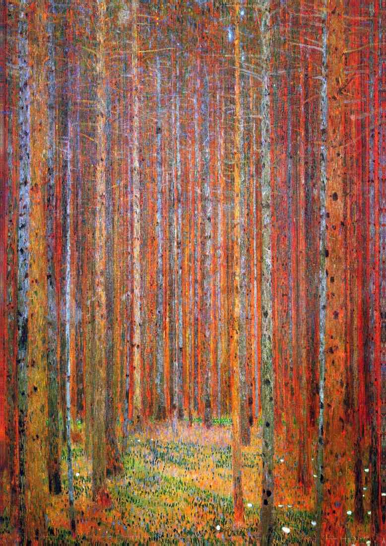 Tannenwald I Klimt march 2013 A4 Photo Print