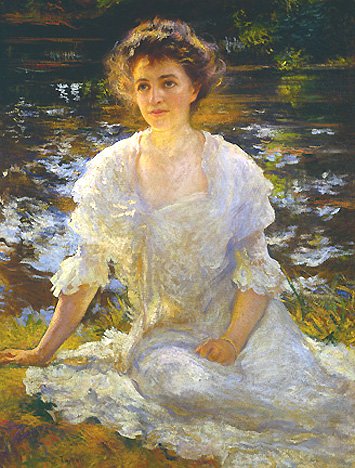 Tarbell Edmund Portrait Of Eleanor Hyde Phillips Htg A4 Photo Print