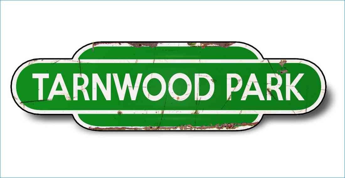 Tarnwood Park Aged British Rail template blank A4 Photo Print
