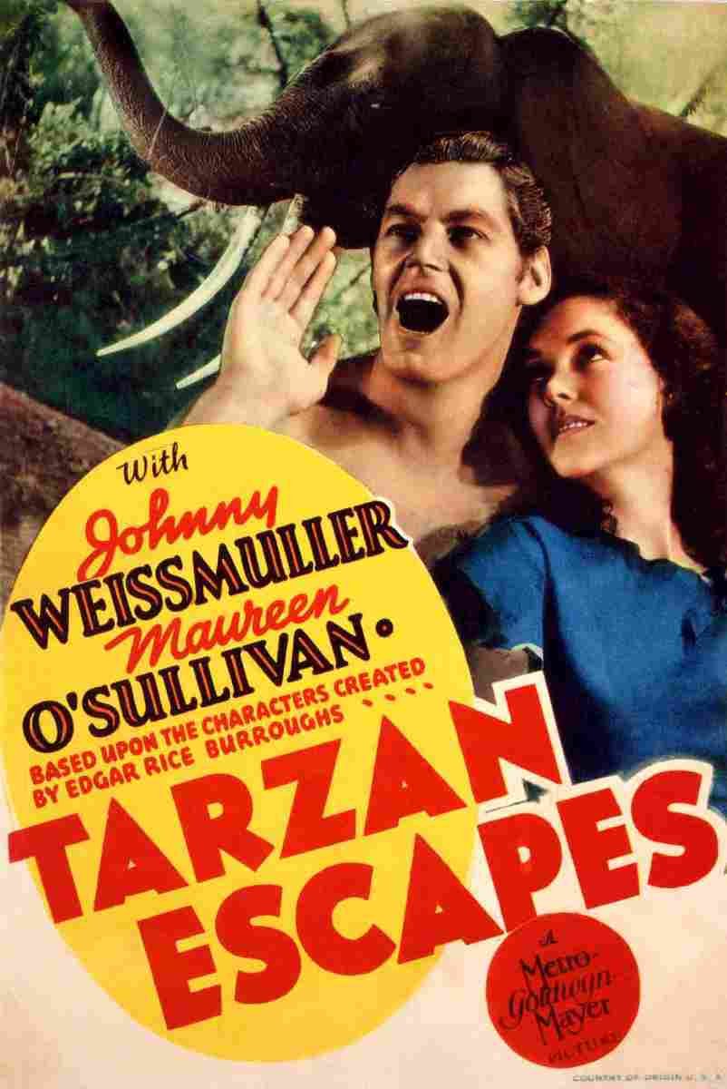  Tarzan Escapes 01 film star poster A4 Photo Print