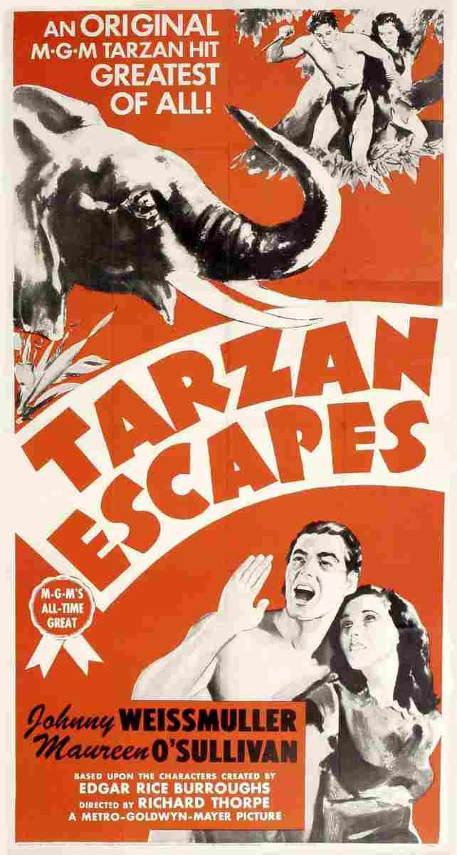  Tarzan Escapes 05 film star poster A4 Photo Print