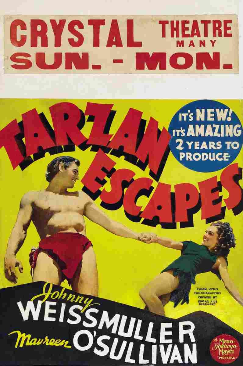  Tarzan Escapes 09 film star poster A4 Photo Print