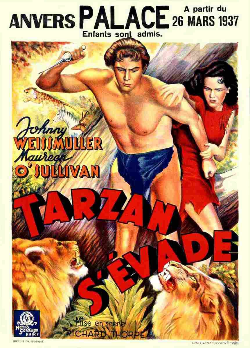  Tarzan Escapes 18 film star poster A4 Photo Print