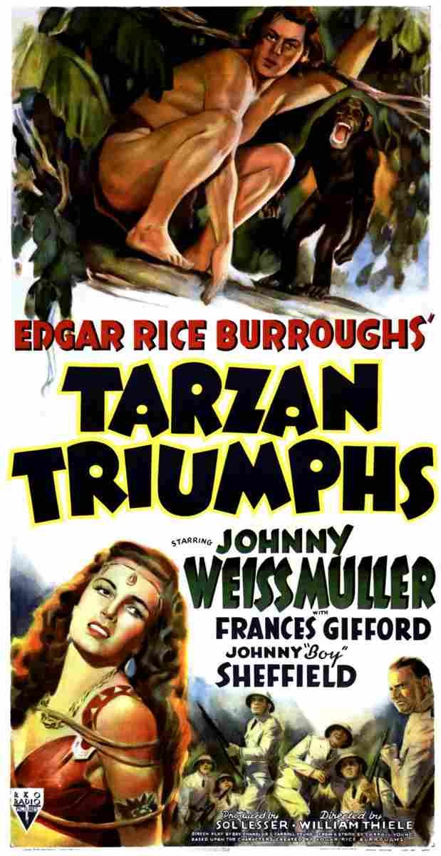  Tarzan Triumphs 01 film star poster A4 Photo Print