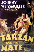  Tarzan and His Mate 01 film star poster A4 Photo Print