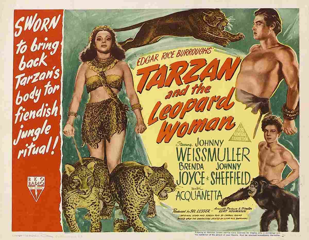  Tarzan and the Leopard Woman 04 film star poster A4 Photo Print