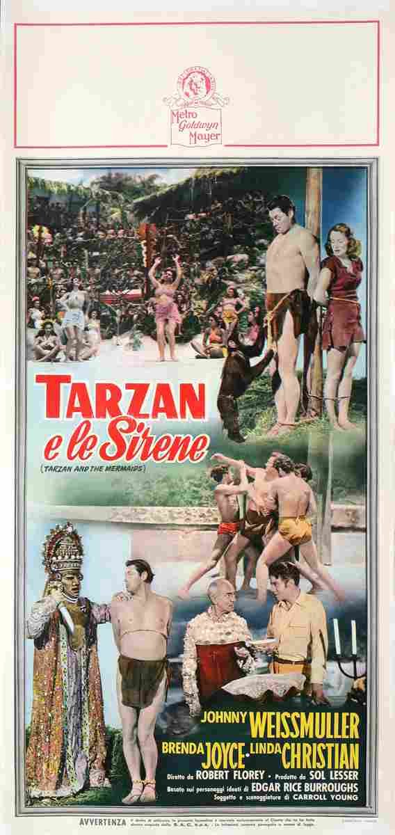 Tarzan and the Mermaids 02 film star poster A4 Photo Print