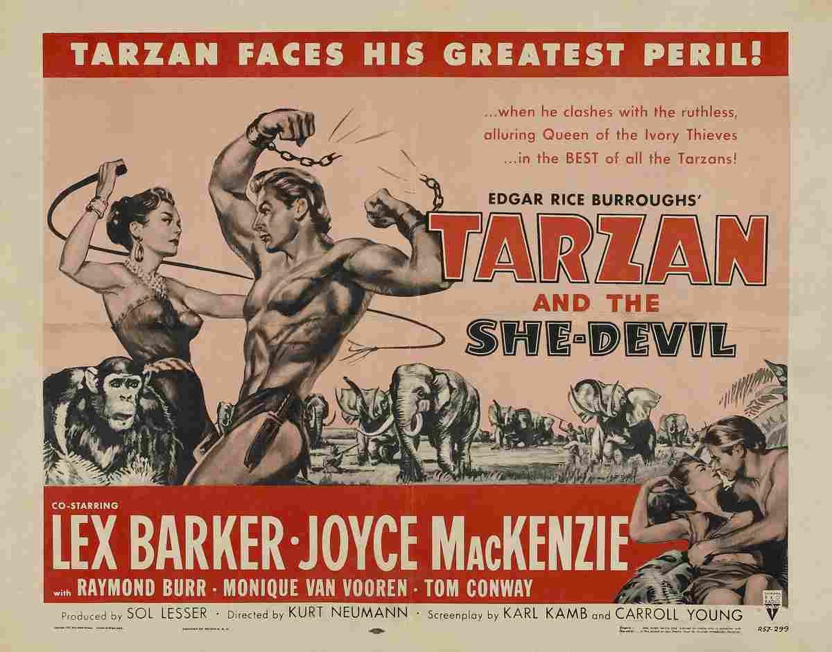  Tarzan and the She Devil 04 film star poster A4 Photo Print