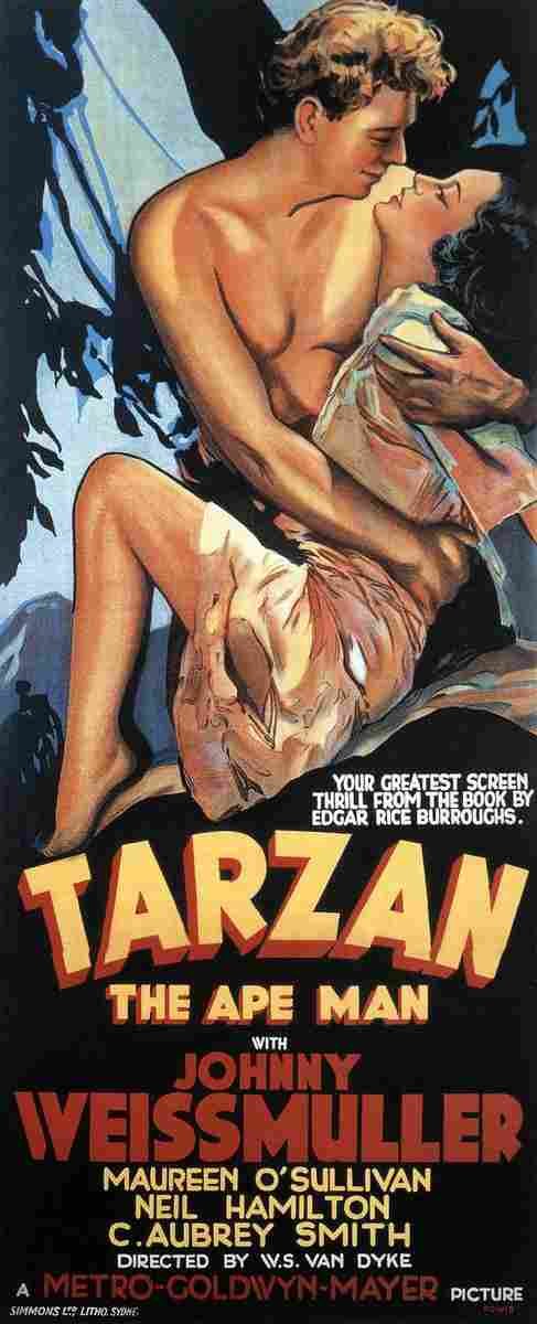  Tarzan the Ape Man 1932 02 film star poster A4 Photo Print