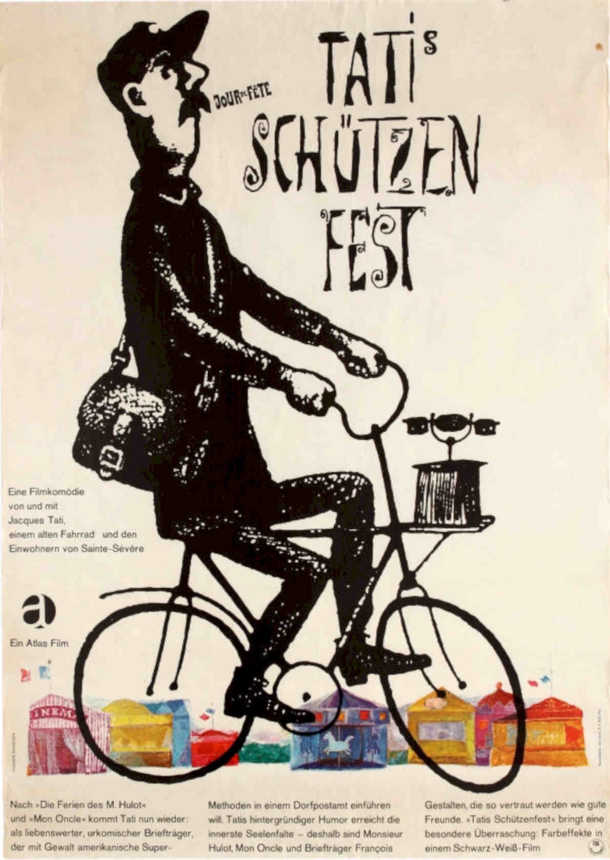 Tati Schuenfest Bicycle Vintage Retro Advert Poster A4 Photo Print