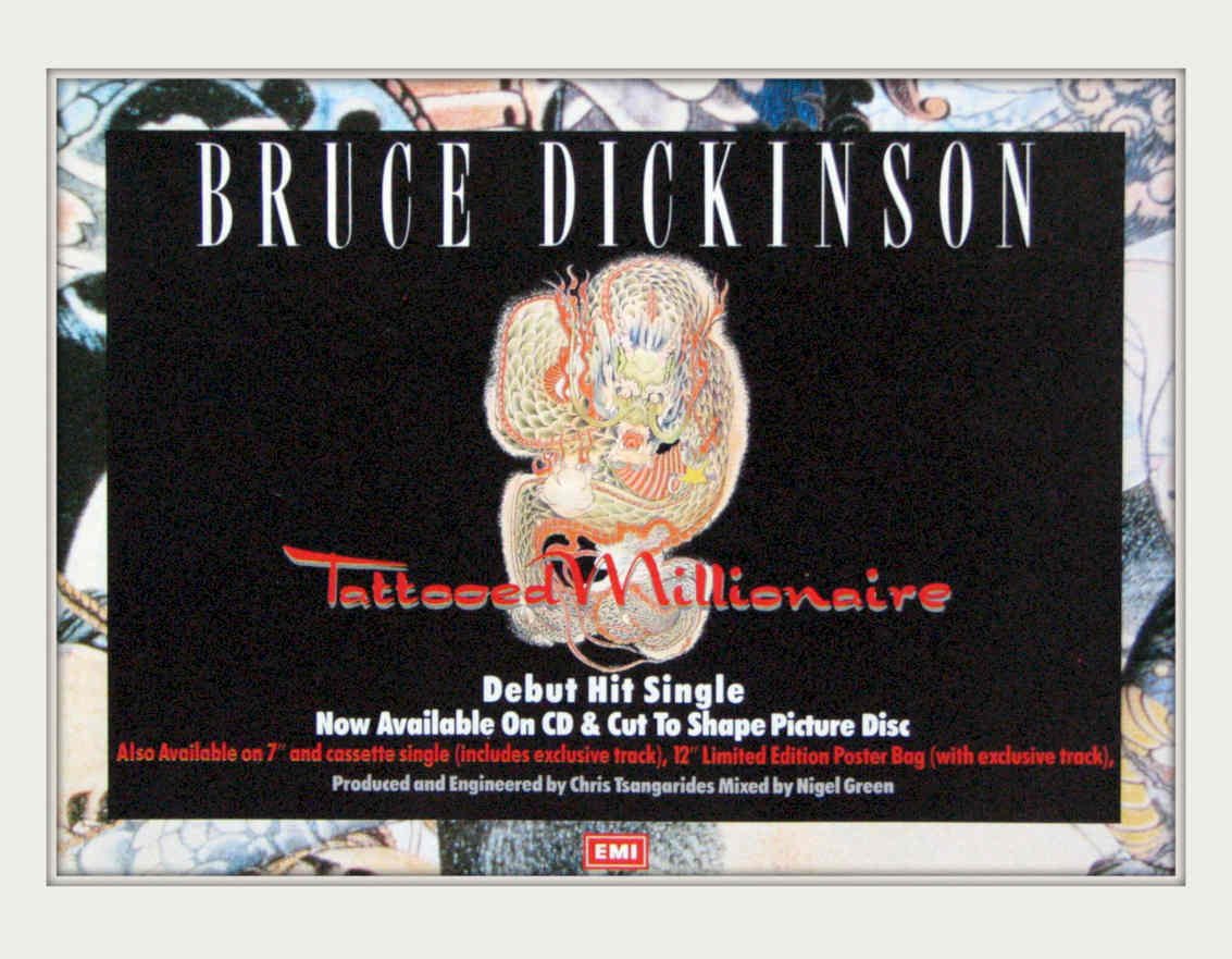 Tattoo Man Vintage Retro Advert Poster A4 Photo Print