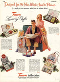 Taun Gifts Boxes 1950s Vintage Retro Advert Poster