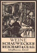 Tavern Wine Richart Vintage Retro Advert Poster