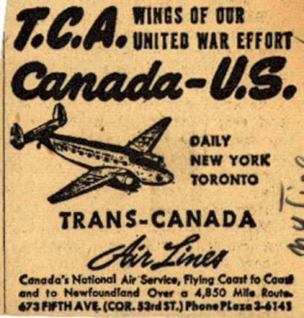 Tca Dc3 Wings Vintage Retro Advert Ads A4 Photo Print