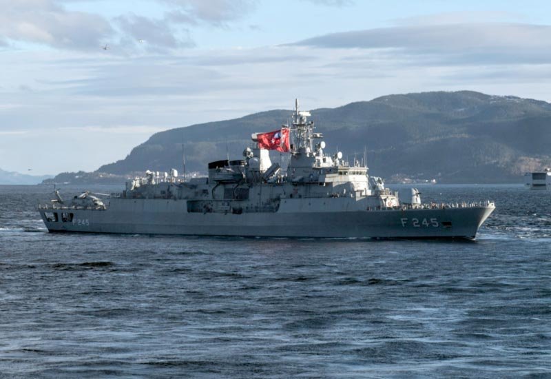 Tcg Orucreis F245 Frigate Warship Turkish Navy A4 Photo Print