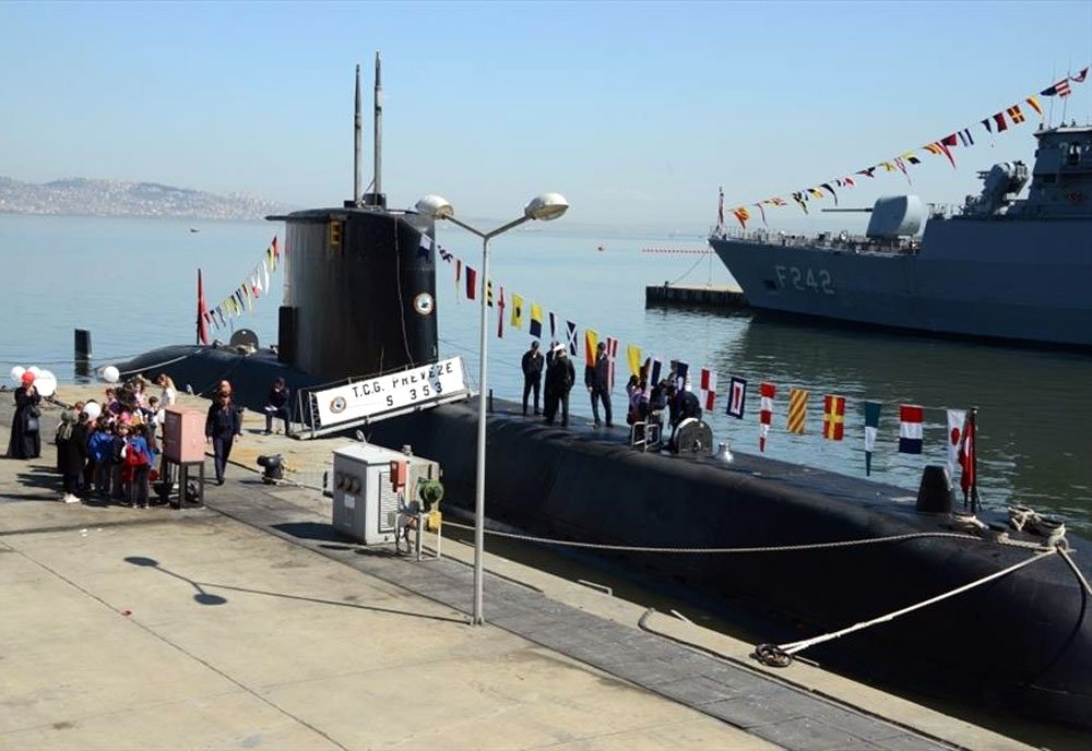 Tcg Preveze S353 Diesel Electric Attack Submarine Turkey A4 Photo Print