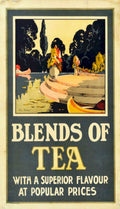 Tea Blends Lake Vintage Retro Advert Poster A4 Photo Print