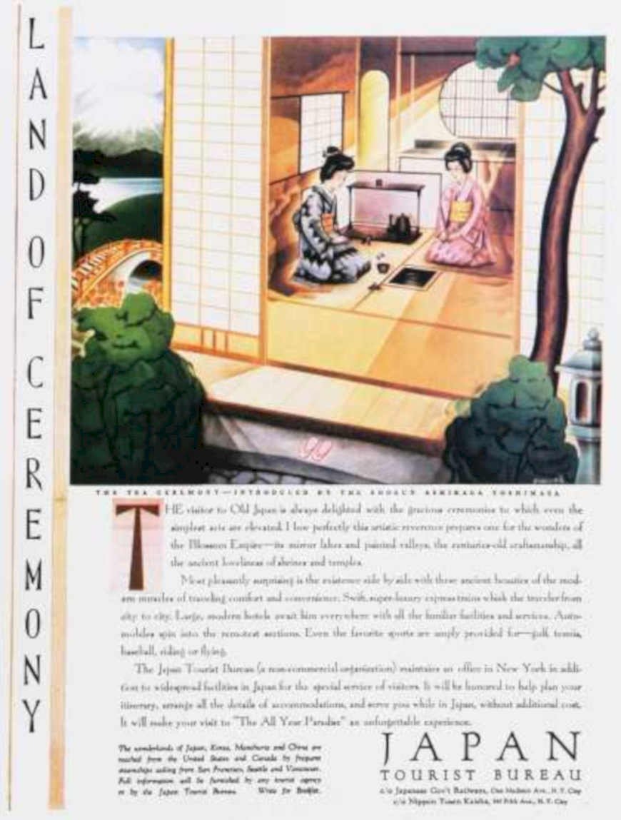 Tea Ceremony Japan Vintage Retro Advert Ads A4 Photo Print