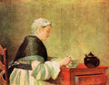 Tea Drinker Jean Chardin A4 Photo Print