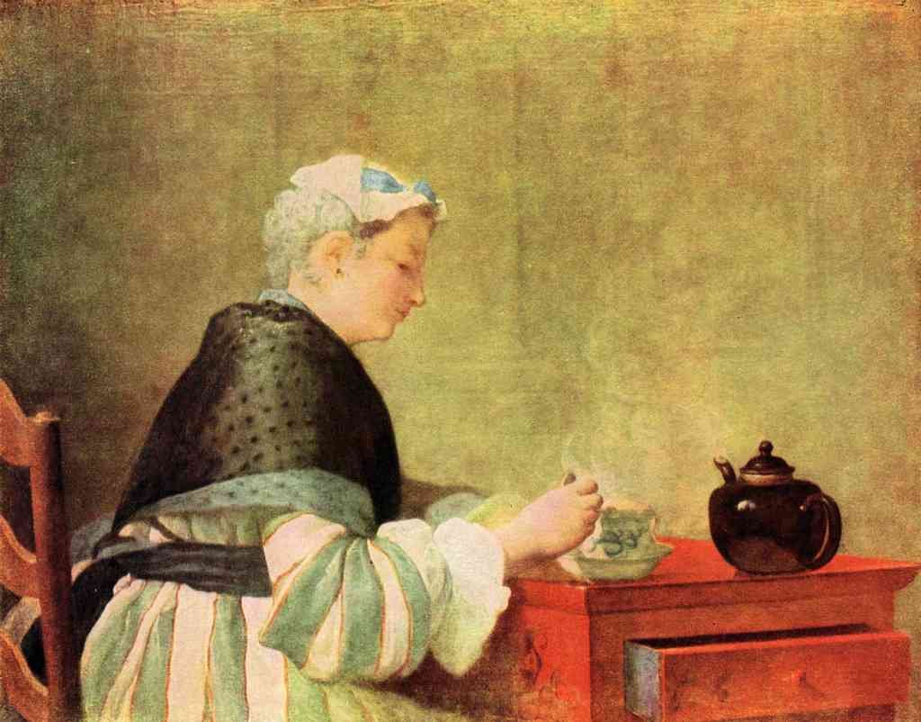 Tea Drinker Jean Chardin A4 Photo Print
