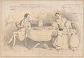 Tea Party Ladies GB Cartoon Vintage Retro Advert Poster