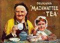 Tea Table Family Vintage Retro Advert Poster A4 Photo Print